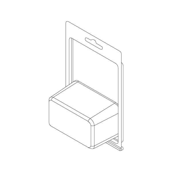 Visipak Thermoform-CLAMSHELL-#160-5.969-3.875-1.804-3.154-1.870-0.0225-CLEAR-STOCK 166TFM - main
